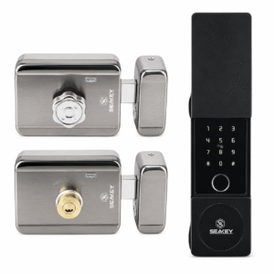 Khóa cổng vân tay 1 mặt trong ngoài APP C34B