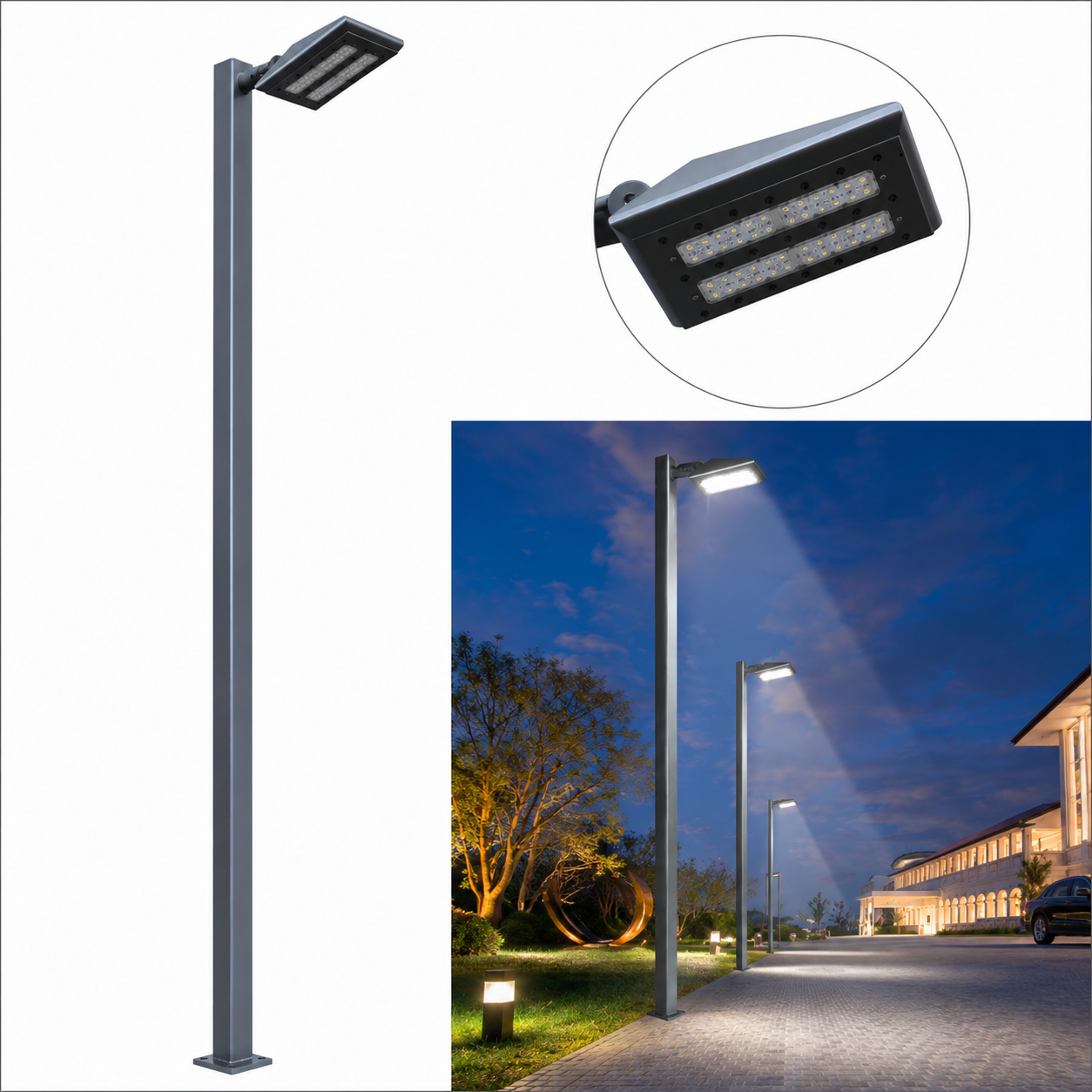 Đèn Led Sân Vườn Chiếu Sáng DH414